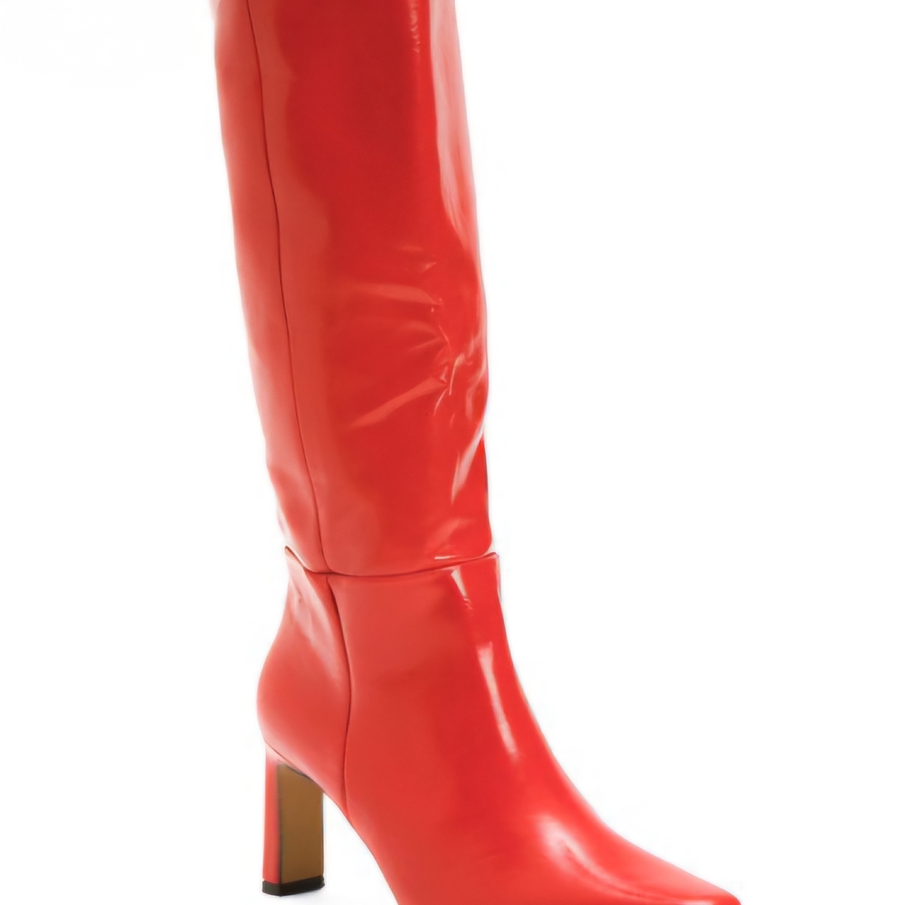 Elegant Red Mckayla Knee-High Heeled Women's Boots New York & Company 8.5